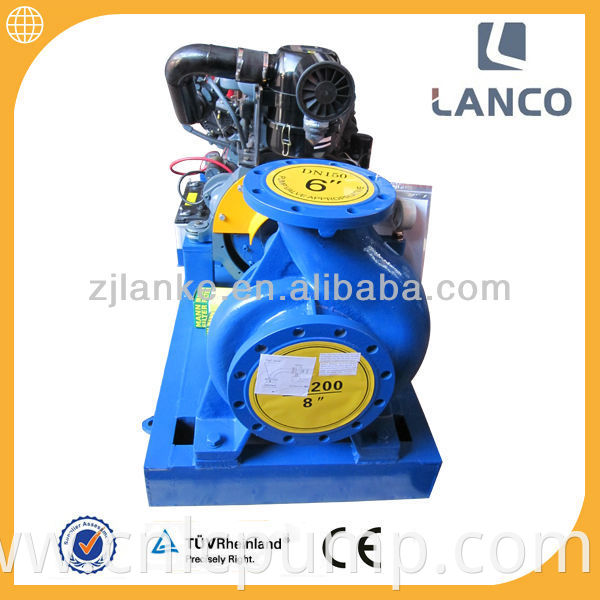 river lake diesel engine driven water pump and electric motor pump for irrigation